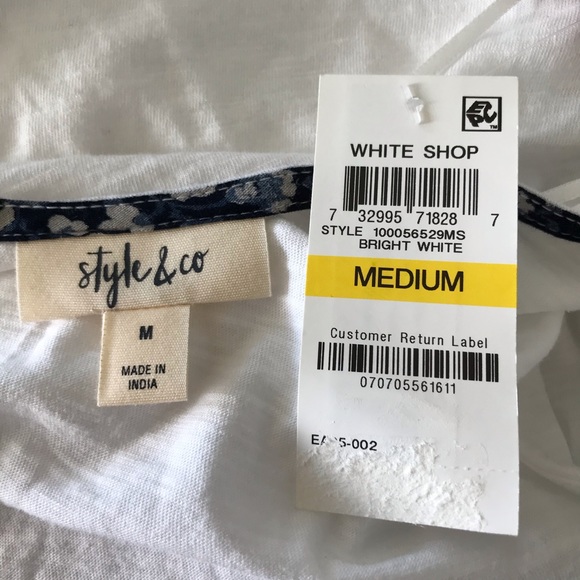 Style & Co Tank Top Sleeveless Scoop Neck Stretch - Picture 12 of 13